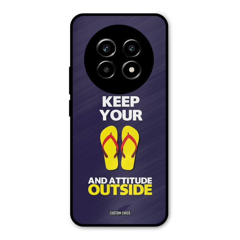Keep Your Feet Outside Realme 13 Pro Mobile Back Cover - Typography PrintShield Case