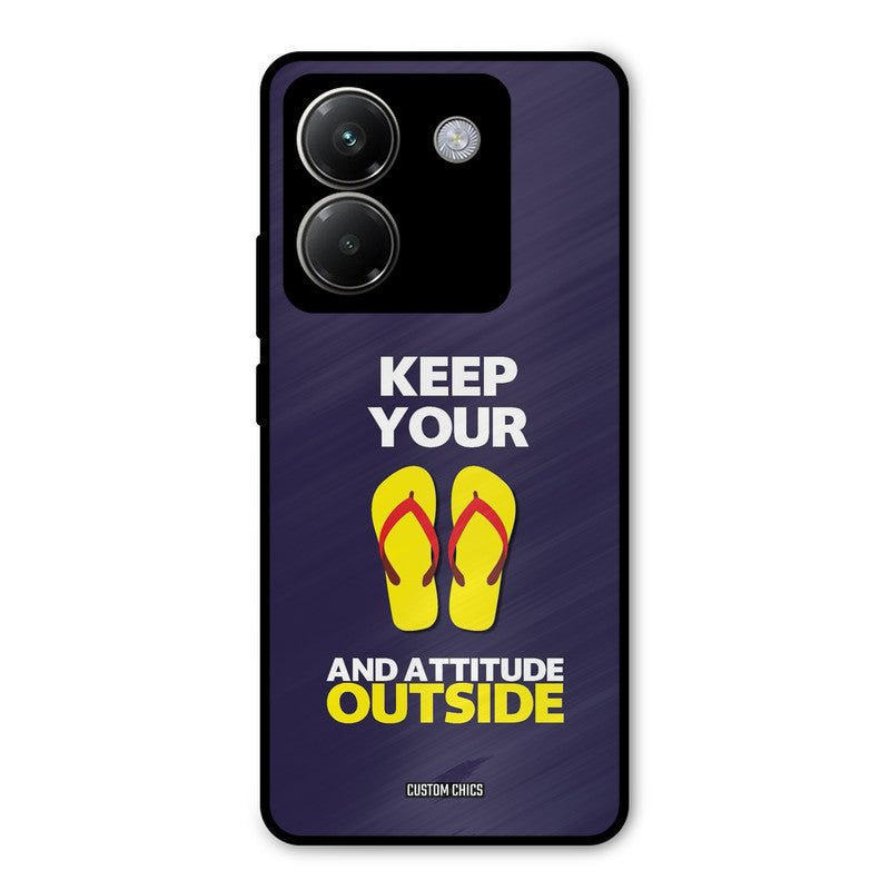 Keep Your Feet Outside Poco M7 Pro Mobile Back Cover - Typography PrintShield Case