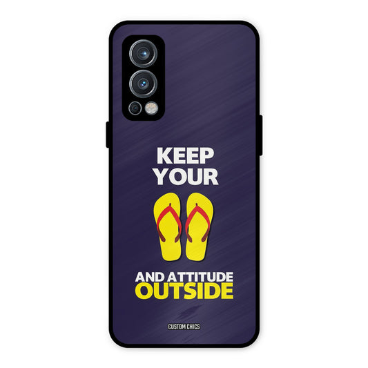 Keep Your Feet Outside OnePlus Nord 2 5G Mobile Back Cover - Typography PrintShield Case