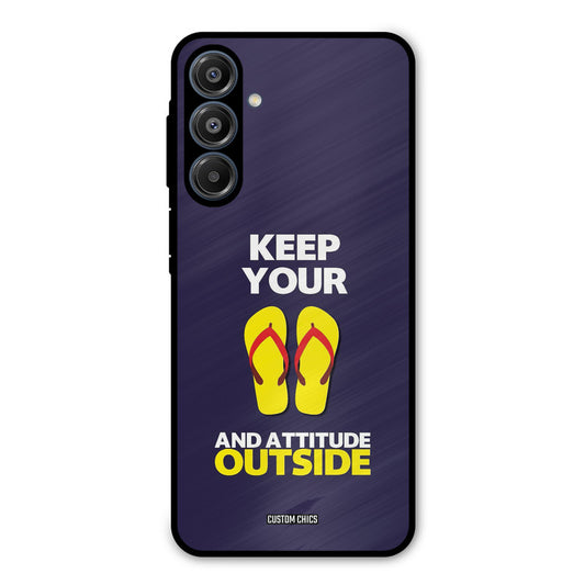 Keep Your Feet Outside Samsung Galaxy A16 5G Mobile Back Cover - Typography PrintShield Case