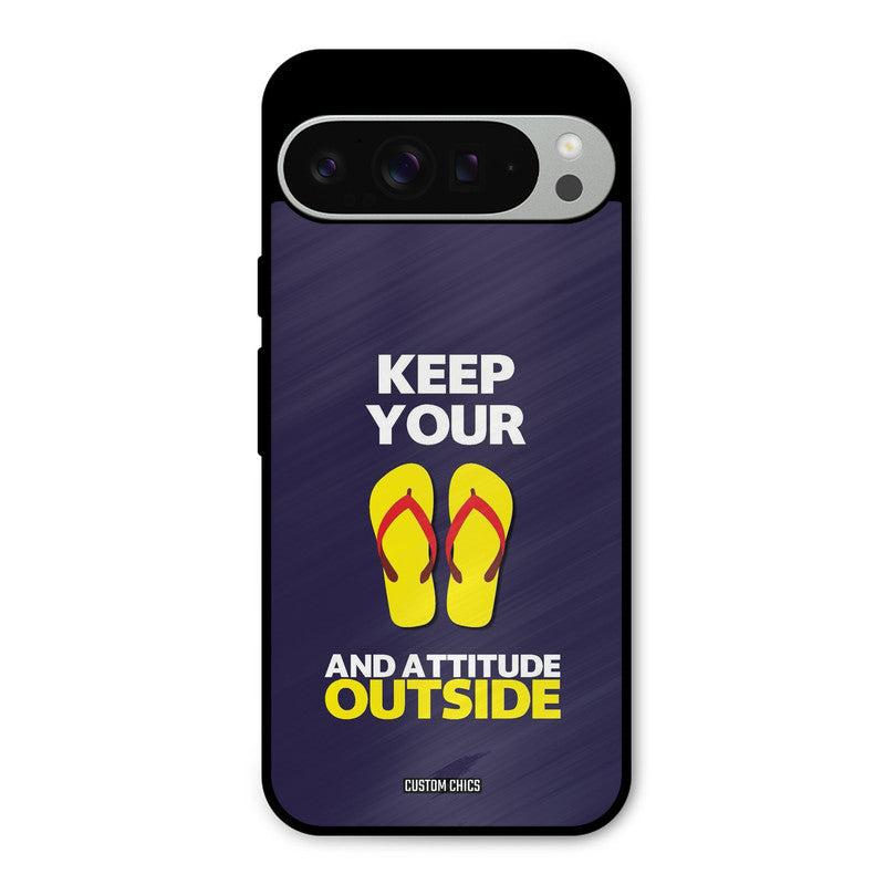 Keep Your Feet Outside Google Pixel 9 Pro XL Mobile Back Cover - Typography PrintShield Case