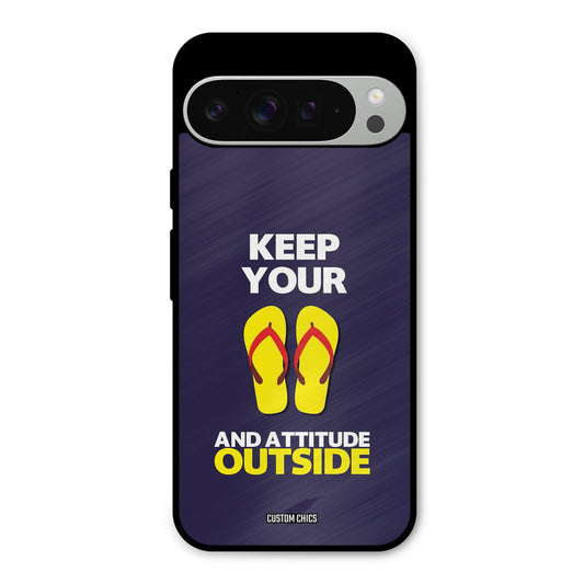 Keep Your Feet Outside Google Pixel 9 Pro XL Mobile Back Cover - Typography PrintShield Case