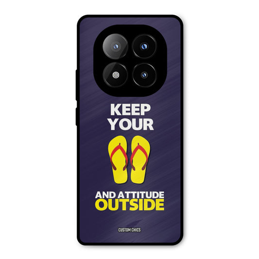 Keep Your Feet Outside Redmi Note 14 Pro Plus 5G Mobile Back Cover - Typography PrintShield Case