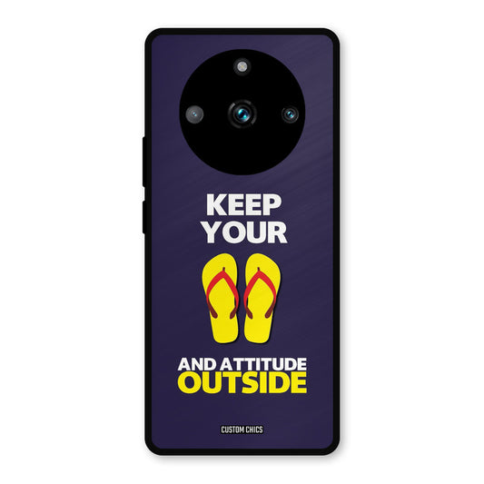 Keep Your Feet Outside Realme 11 Pro Plus Mobile Back Cover - Typography PrintShield Case