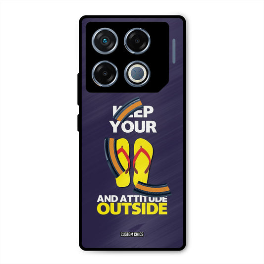 Keep Your Feet Outside Infinix GT 20 Pro Mobile Back Cover - Typography PrintShield Case