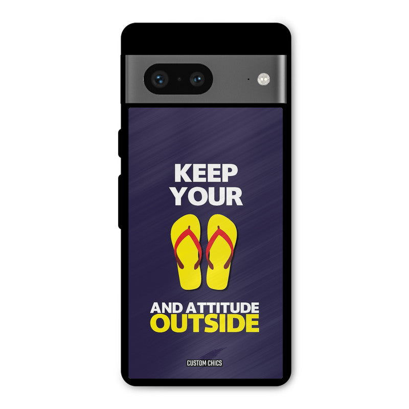 Keep Your Feet Outside Google Pixel 7 Mobile Back Cover - Typography PrintShield Case