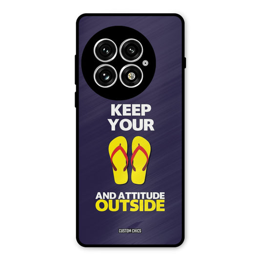 Keep Your Feet Outside Oneplus 13 Mobile Back Cover - Typography PrintShield Case