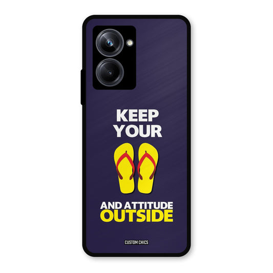Keep Your Feet Outside Realme 10 Pro Mobile Back Cover - Typography PrintShield Case