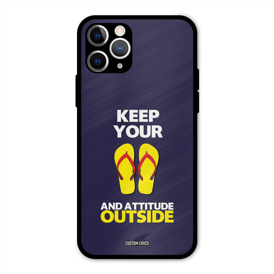 Keep Your Feet Outside iPhone 11 Pro Mobile Back Cover - Typography PrintShield Case