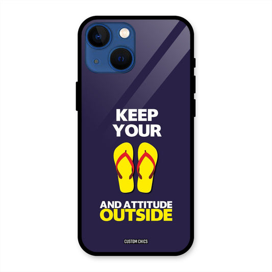 Keep Your Feet Outside iPhone 13 Mini Mobile Back Cover - Typography PrintShield Case