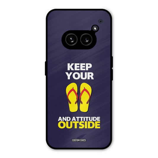 Keep Your Feet Outside Nothing Phone 2a Mobile Back Cover - Typography PrintShield Case