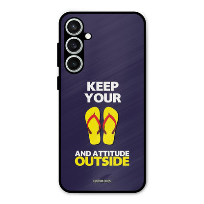 Keep Your Feet Outside Samsung Galaxy S23 Mobile Back Cover - Typography PrintShield Case