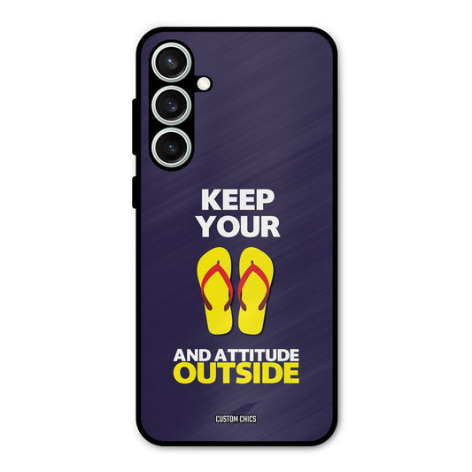 Keep Your Feet Outside Samsung Galaxy S23 Mobile Back Cover - Typography PrintShield Case