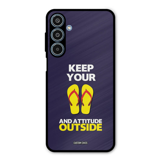 Keep Your Feet Outside Samsung Galaxy M35 5G Mobile Back Cover - Typography PrintShield Case