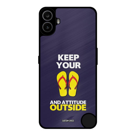 Keep Your Feet Outside Nothing CMF Phone 1 Mobile Back Cover - Typography PrintShield Case