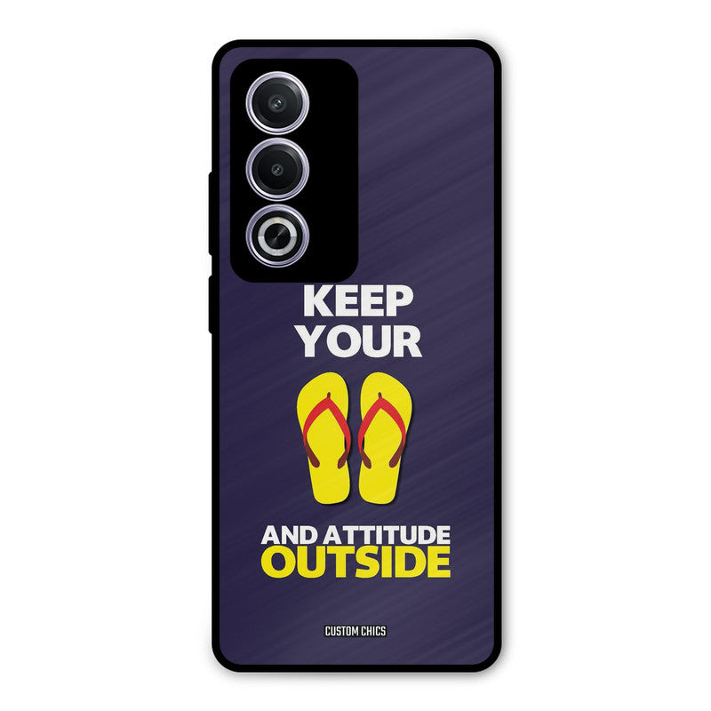Keep Your Feet Outside Oppo A3 Pro Mobile Back Cover - Typography PrintShield Case