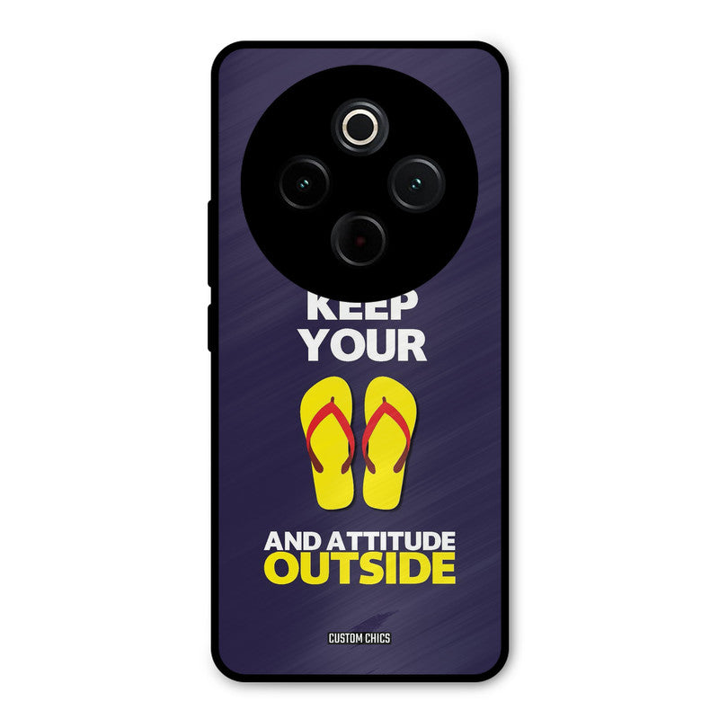 Keep Your Feet Outside iQoo Z10 Mobile Back Cover - Typography PrintShield Case