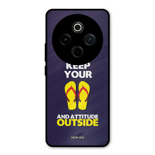 Keep Your Feet Outside iQoo Z10 Mobile Back Cover - Typography PrintShield Case