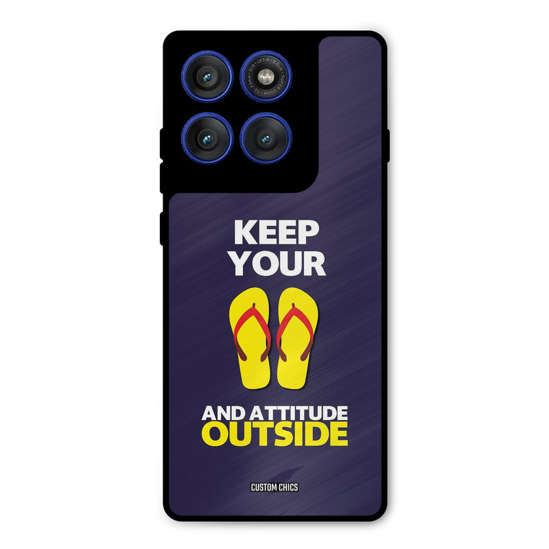Keep Your Feet Outside Motorola Edge 60 Pro Mobile Back Cover - Typography PrintShield Case