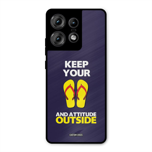 Keep Your Feet Outside Motorola Edge 50 Pro Mobile Back Cover - Typography PrintShield Case