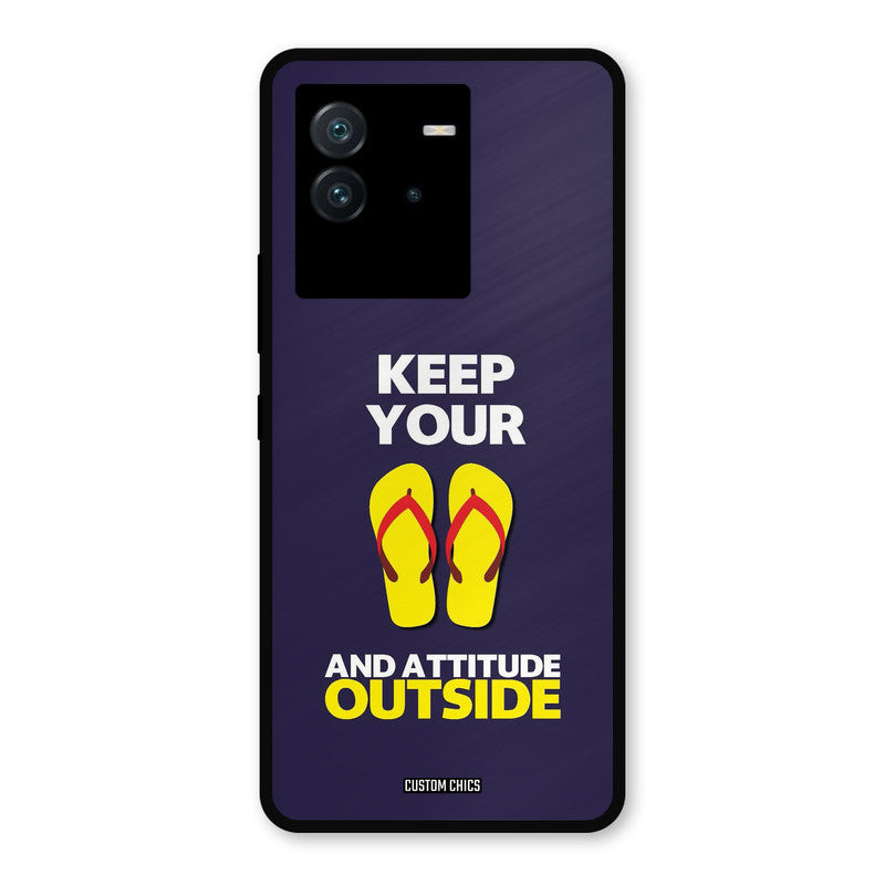 Keep Your Feet Outside iQoo Neo 6 Mobile Back Cover - Typography PrintShield Case