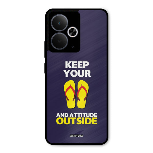 Keep Your Feet Outside Realme 14T Mobile Back Cover - Typography PrintShield Case