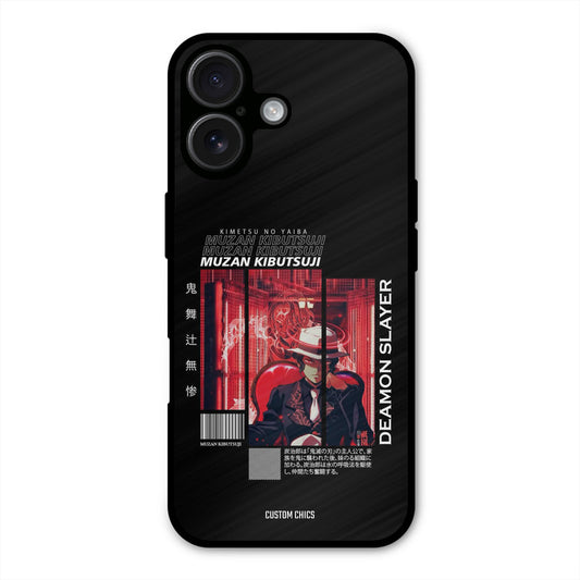 Kibutsuji Muzan iPhone 16 Plus Mobile Back Cover - Anime PrintShield Case