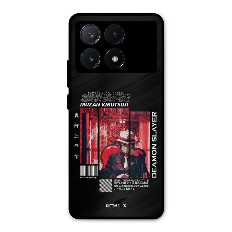 Kibutsuji Muzan Poco X6 Pro Mobile Back Cover - Anime PrintShield Case