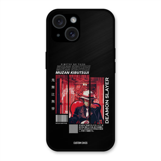 Kibutsuji Muzan iPhone 15 Plus Mobile Back Cover - Anime PrintShield Case
