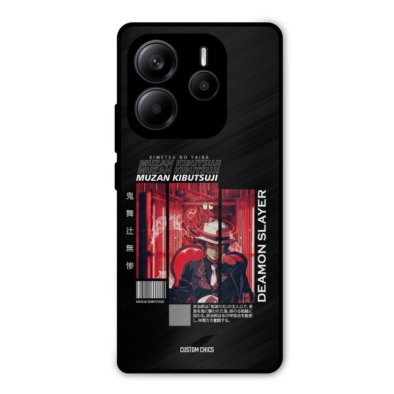 Kibutsuji Muzan Redmi Note 14 Mobile Back Cover - Anime PrintShield Case