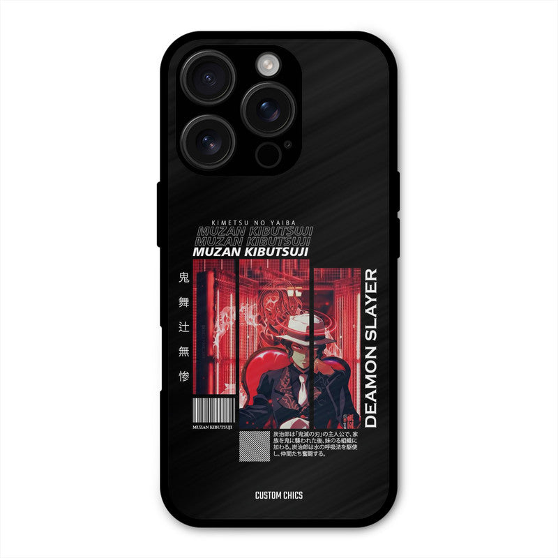 Kibutsuji Muzan iPhone 16 Pro Mobile Back Cover - Anime PrintShield Case