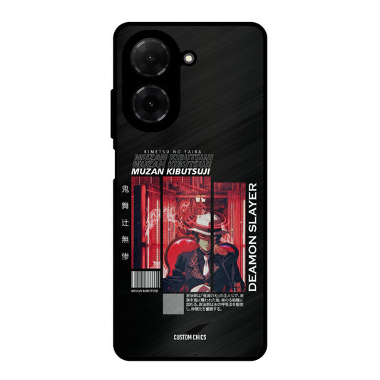 Kibutsuji Muzan Poco C71 Mobile Back Cover - Anime PrintShield Case