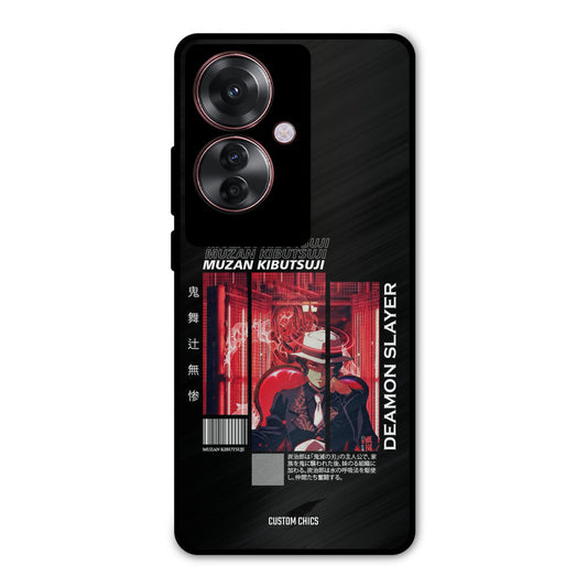 Kibutsuji Muzan Oppo F25 Pro Mobile Back Cover - Anime PrintShield Case