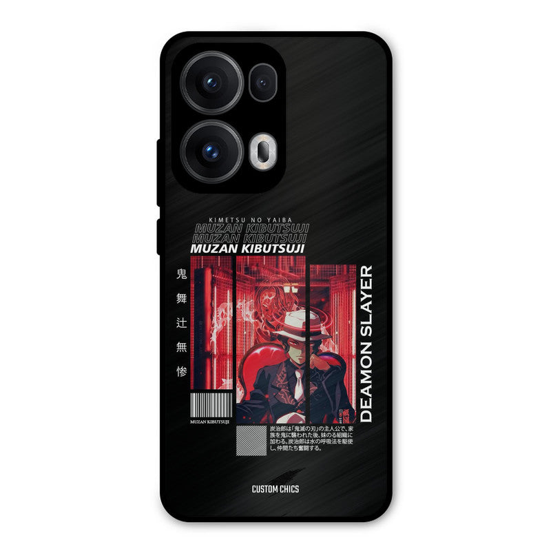 Kibutsuji Muzan Oppo Reno 13 Pro 5G Mobile Back Cover - Anime PrintShield Case