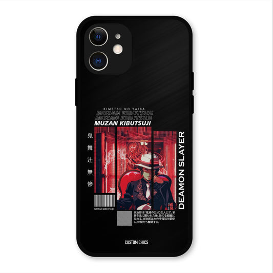Kibutsuji Muzan iPhone 12 Mobile Back Cover - Anime PrintShield Case