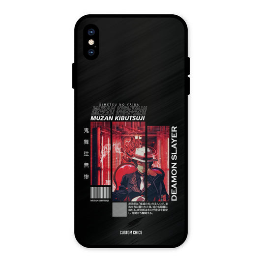 Kibutsuji Muzan iPhone XS Max Mobile Back Cover - Anime PrintShield Case
