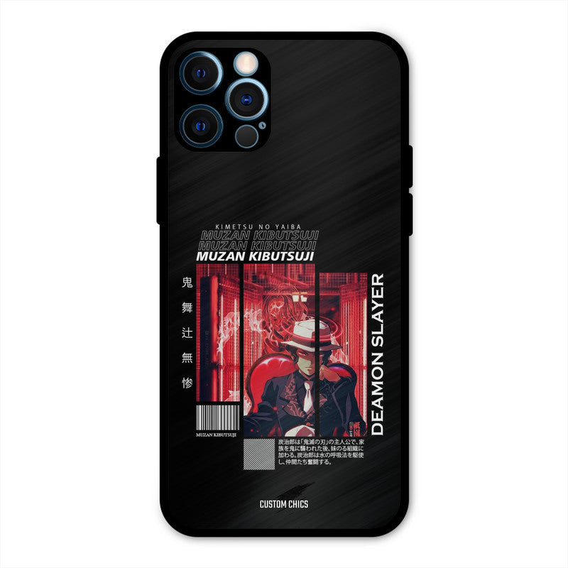 Kibutsuji Muzan iPhone 12 Pro Mobile Back Cover - Anime PrintShield Case