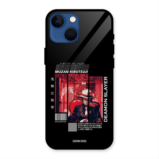 Kibutsuji Muzan iPhone 13 Mini Mobile Back Cover - Anime PrintShield Case