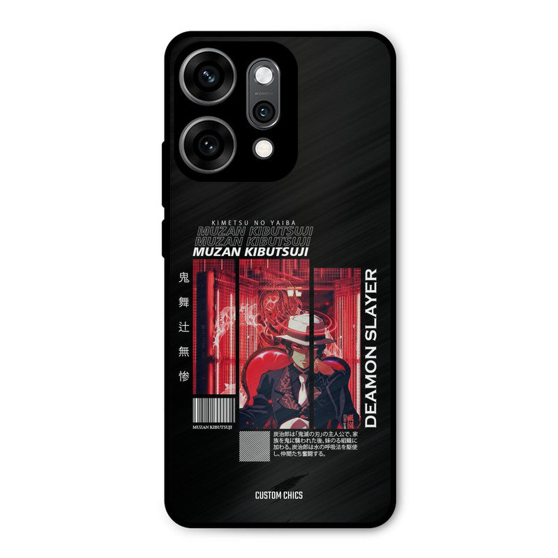 Kibutsuji Muzan Oppo Reno 14 Pro Mobile Back Cover - Anime PrintShield Case