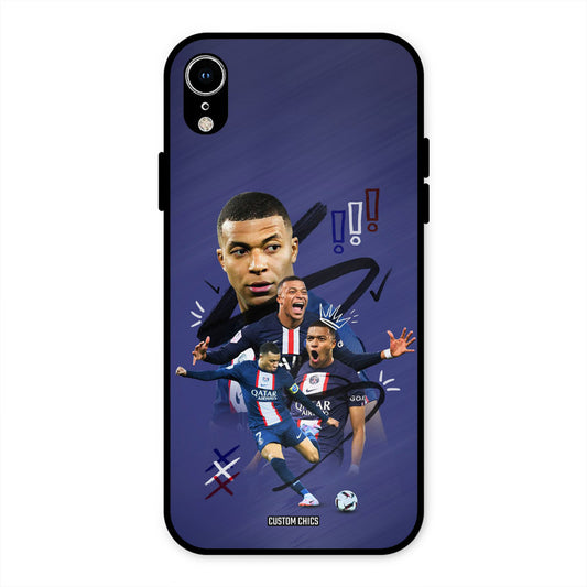 King Mbappe iPhone XR Mobile Back Cover - Sports PrintShield Case