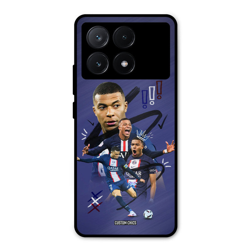 King Mbappe Poco X6 Pro Mobile Back Cover - Sports PrintShield Case