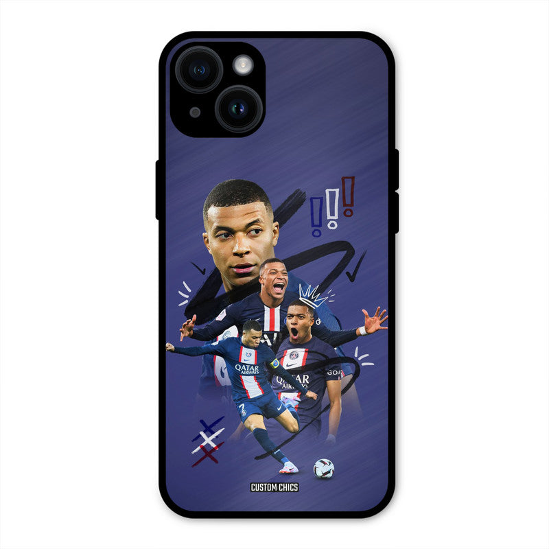 King Mbappe  iPhone 14 Plus Mobile Back Cover - Sports PrintShield Case