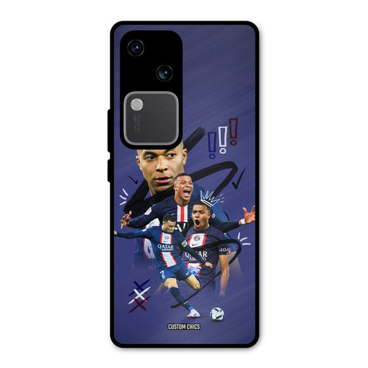 King Mbappe Vivo V30 Mobile Back Cover - Sports PrintShield Case
