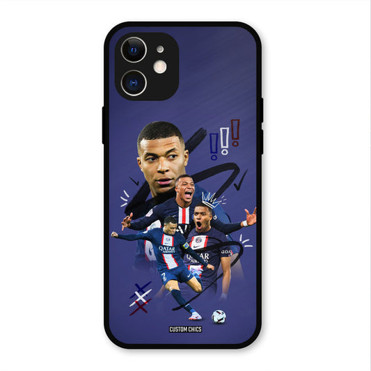 King Mbappe  iPhone 12 Mobile Back Cover - Sports PrintShield Case