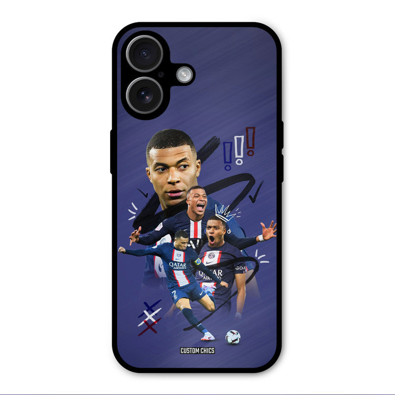 King Mbappe iPhone 17 Mobile Back Cover - Sports PrintShield Case