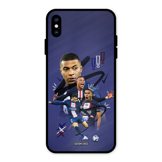 King Mbappe iPhone XS Max Mobile Back Cover - Sports PrintShield Case
