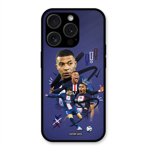 King Mbappe  iPhone 15 Pro Mobile Back Cover - Sports PrintShield Case