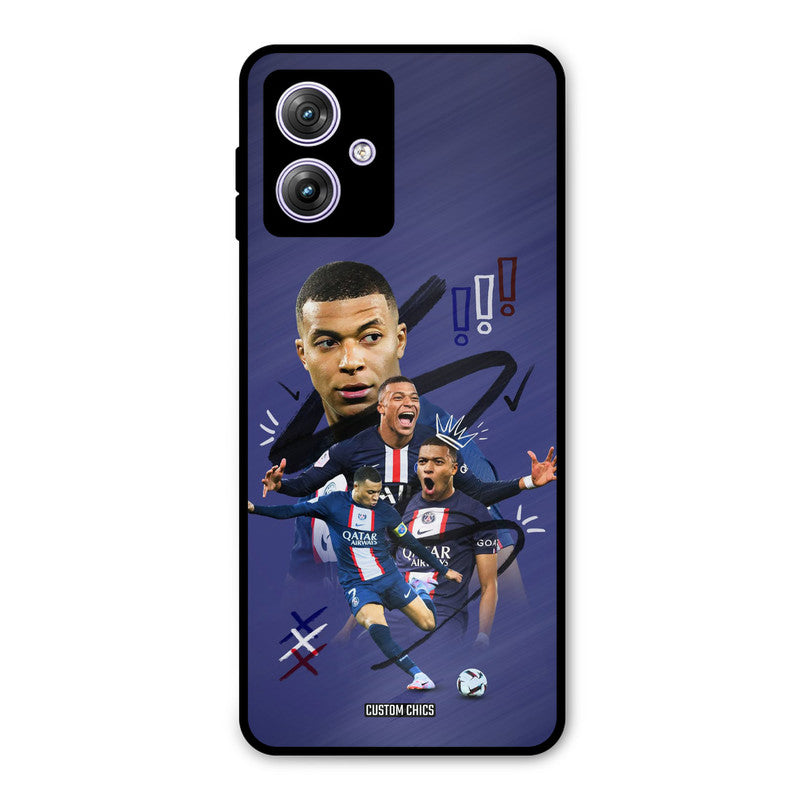 King Mbappe Moto G54 Mobile Back Cover - Sports PrintShield Case