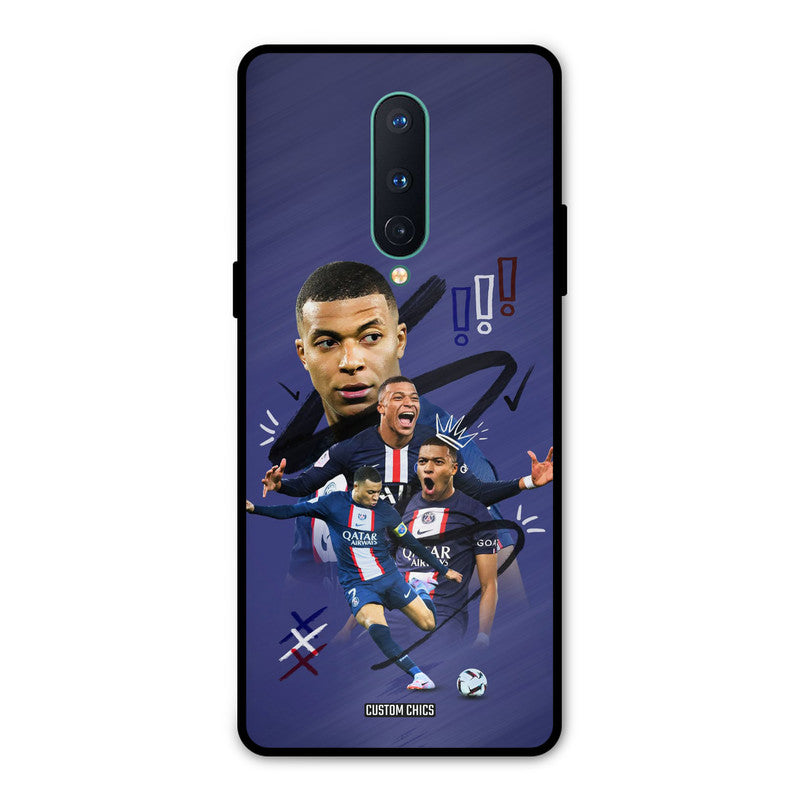 King Mbappe Oneplus 8 Mobile Back Cover - Sports PrintShield Case