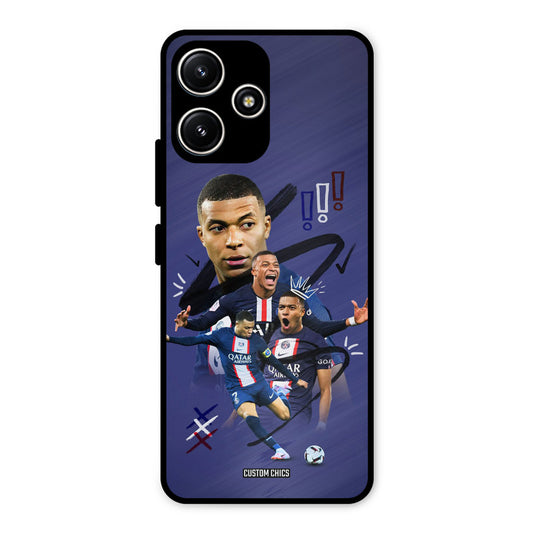 King Mbappe Redmi 12 5G Mobile Back Cover - Sports PrintShield Case